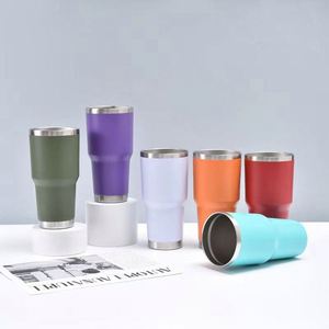 Custom Logo 20oz Vacuum Powder Coated Stainless Steel Cup Outdoor 30oz <b>Insulated</b> Travel <b>Mug</b> with Lid 20 oz Travel Coffee Tumbler - Product Image 3
