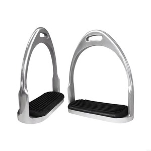 Estribos de Aluminio Premium para Caballos, Amortiguadores de Impactos, Antideslizantes, con Soporte para los Pies y Base Ancha, Equipo de Equitación - Product Image 5