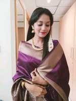 Sari en soie douce de qualité supérieure avec bordure contrastante, tenue traditionnelle ethnique pour fêtes et mariages, séchage rapide, toutes saisons