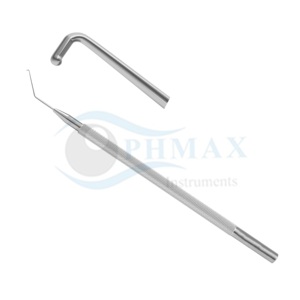 เครื่องตัดเลนส์ตาคุณภาพสูง หัวบอลแบบมุมเอียง ขนาด 0.7 มม. พร้อมลิ่มด้านล่าง ทำจากสแตนเลสสตีล - Product Image 1