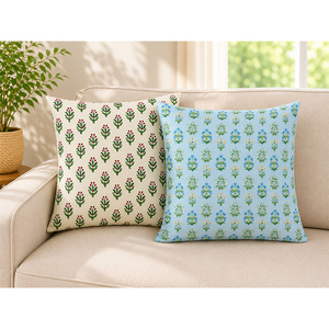 Premium Cotton Linen Floral <b>Cushion</b> <b>Cover</b> | Soft Printed Decorative Pillow <b>Cover</b> | Elegant Decorative Throw Pillow <b>Cover</b> - Product Image 3