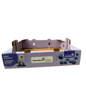 Caja de Cartón Corrugado para Arándanos, Diseño Artesanal, para un Almacenamiento y Transporte Eficientes, Precio para Exportación Mundial - Product Image 2