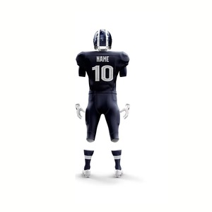 Men's Black Maroon Gradient American Football Uniform Full Set Jersey Pants <b>Socks</b> Custom Name Number OEM Sublimation Wholesale - Product Image 2