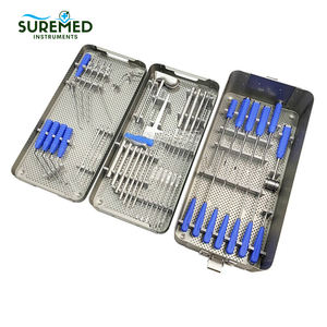 Herramientas manuales de acero inoxidable para columna vertebral UBE - Juego de instrumentos endoscópicos biportales unilaterales con estuche - Product Image 4