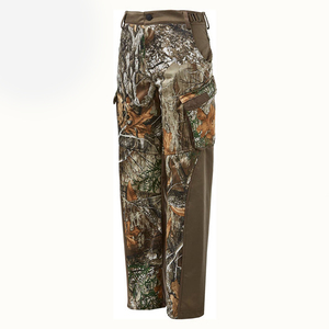 Pantalon de chasse pour homme, tissu polyester respirant, taille haute, fermeture éclair et bouton, poches avant, latérales et arrière. - Product Image 3