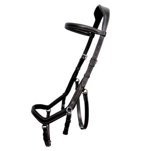 บังเหียนม้าหนังแท้คุณภาพพรีเมียม ทำมือ ทนทาน พร้อมสายรัดจมูกบุนุ่ม ปรับได้ สำหรับการฝึกขี่ม้าแบบอังกฤษและการแข่งขัน - Product Image 2