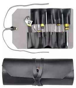 New Style Wrench Organizer Werkzeug halter Werkzeuge Schraubens chl üssel Roll Up Pouch Echtes Leder Roll Tool Roll TR-0055