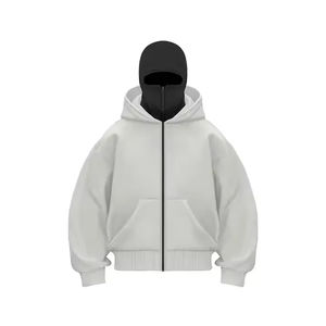 Sudaderas con Capucha Unisex al por Mayor, Sudaderas Ecológicas de Invierno con Capucha y Diseño de Máscara Ninja - Product Image 3