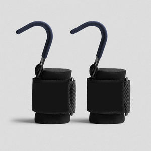High Quality Neoprene Soft Heavy Duty <b>Weight</b> Lifting Hooks-Best Weightlifting Strap Hooks for Gym <b>Training</b> Workout Wholesale - Product Image 1