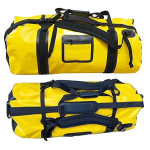 Bolsa de Viaje Plegable Ligera, Grande, de Color Amarillo, Personalizada, Impermeable, con Logotipo Personalizado - Product Image 1