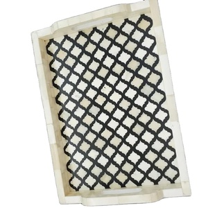 ถาดคุณแม่ทำด้วยมือคุณภาพระดับพรีเมี่ยมพร้อมงานฝังที่ประณีตเหมาะสำหรับการให้เป็นของขวัญของตกแต่งห้องอาหารและหรูหรา - Product Image 3