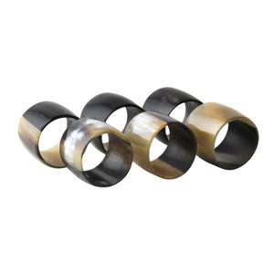 Set Of 6 New Design <b>Matte</b> Black Powder Coated Finished Iron Napkin Ring Holder For Dining <b>Table</b> Center Piece For Gifting - Product Image 1