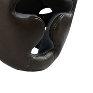 Protector de Cabeza de Boxeo de Cuero Negro con Logotipo Personalizado Profesional de Alta Calidad, Protectores de Cabeza de Cuero Duraderos Personalizados - Product Image 5