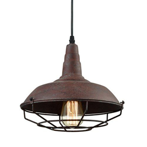 Luminaire suspendu industriel style ferme, en métal noir, forme dôme, pour cuisine et salle à manger, style vintage. - Product Image 6
