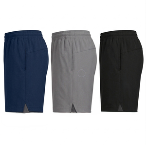 Pantaloncini Sportivi da <span class=keywords><strong>Uomo</strong></span> in Tinta Unita ad Asciugatura Rapida, Stile <span class=keywords><strong>Bermuda</strong></span> con Vita Elastica, Abbigliamento Casual 100% Poliestere Grigio <span class=keywords><strong>Blu</strong></span> <span class=keywords><strong>Navy</strong></span> Nero - Product Image 3