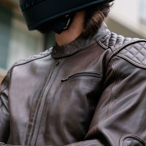 ผู้ผลิตจากโรงงานโดยตรง สินค้ามาใหม่ ราคาถูก เสื้อแจ็คเก็ตหนังมอเตอร์ไซค์ ขายดีที่สุด ระบายอากาศได้ดี เสื้อแจ็คเก็ตหนังมอเตอร์ไซค์สำหรับผู้ชาย - Product Image 4