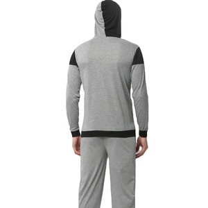 <span class=keywords><strong>Pigiama</strong></span> da <span class=keywords><strong>uomo</strong></span> con stampa in stile classico Casual a maniche lunghe lavorato a maglia 100% <span class=keywords><strong>cotone</strong></span> per <span class=keywords><strong>pantaloncini</strong></span> con stampa personalizzata - Product Image 3