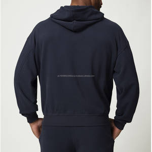 Chaleco con capucha de ocio deportivo Europeo Americano Nuevo Hogar Commuter Citywalk Fitness sudaderas con capucha tela de punto de invierno ajuste holgado sólido - Product Image 3