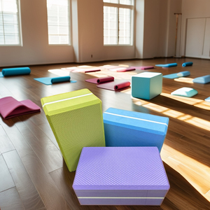 High Density EVA <b>Foam</b> Anti-Slip Home Fitness Bricks Pre-Stocked Yoga Practice Support Blocks Universal Use Customizable Brand - Product Image 4