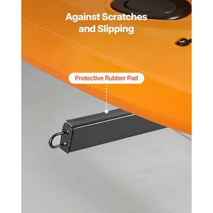 Supporto per 2 kayak resistente, capacità 200 libbre, regolabile, da parete, per interni ed esterni, garage, scaffali, moli e capannoni - Product Image 5