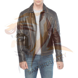Professional Manufacturer Made <b>Men</b> <b>Leather</b> <b>Jacket</b> Fully Customized Made Anti Wrinkle <b>Leather</b> <b>Jackets</b> For Adults - Product Image 6