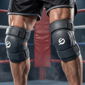 Équipement sportif d'extérieur haut de gamme, protège-genoux pour l'entraînement et la lutte de boxe, dernier modèle de protège-genoux de boxe - Product Image 2