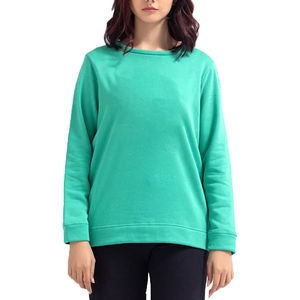 Sudaderas de Mujer de Color Sólido al por Mayor, con Logotipo Personalizado Impreso, para Uso Casual de Invierno, Sudadera con Logotipo en la Parte Delantera - Product Image 1