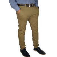 Pantalon de travail taille haute marron pour femme grande taille, coupe droite, formel et décontracté, qualité économique