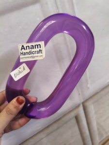 งานประติมากรรมอะคริลิคทำมือรูปทรงโซ่กลมลายแนวตั้ง ศิลปะสมัยใหม่ ตกแต่งบ้าน ของขวัญแต่งงาน ของขวัญวันดิวาลี ของขวัญวันเกิด - Product Image 2