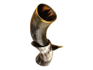 Handcrafted Natural <b>Buffalo</b> <b>Horn</b> for Drinking for Beer Wine with stand for Bar Hotel or Home Use Natural Crafts - Product Image 2