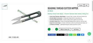 Beading <b>Thread</b> Cutter Nipper Stainless Steel Precision Jewelry Cutting <b>Tool</b> Jewellery <b>Tools</b> Hand <b>Tools</b> | Item No GS-112C-01 - Product Image 3