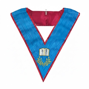 สร้อยคอสำหรับนักเทศน์ Lauderdale French Rite Freemason พร้อมลูกปัด แม่เหล็ก ผ้า 3 มิติ แบบติดตีนตุ๊กแก ปรับแต่งได้ แฟชั่น - Product Image 5