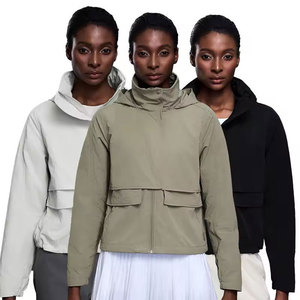 Sweat-shirt à capuche ample et léger pour femme, 100 % coton molletonné, écologique, respirant, délavé à l'acide, brodé, style streetwear et workwear - Product Image 1