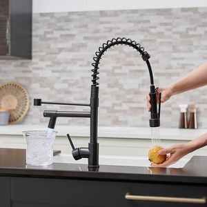 Rubinetto da Cucina Commerciale Monocomando con LED e Doccetta Estraibile per Lavello - Product Image 3