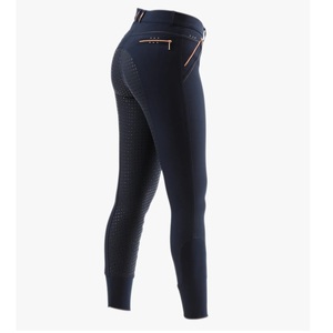 High Quality 4-way Stretch Horse Riding Breeches Leggings Tights <b>Equestrian</b> Wear Pants on Technical Fabric with Soft Feel - Product Image 3