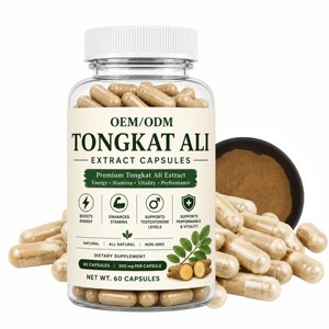 Capsules de Tongkat Ali en marque privée 500mg, Eurycoma longifolia Jack de haute qualité, complément alimentaire pour soutenir l'énergie, la force et l'endurance - Product Image 1