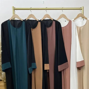 Abaya Fluida de Doble Capa de Chifón – Elegante Capa de Noche Transpirable para Bodas de Verano - Product Image 5