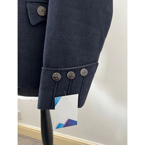 Veste et Gilet Kilt en Tweed Écossais Bleu Marine à Motif Argyle, 5 Boutons, Vente en Gros OEM ODM 2026 - Product Image 3