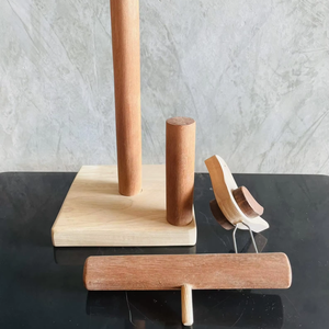 Support de papier essuie-tout en bois de qualité supérieure |   Accessoire décoratif pour comptoir de cuisine - Product Image 1