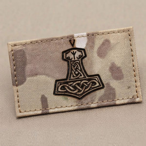Detailed Synthetic Woven Patches With Laser Cut Finishing For Clothing Backpacks Duffel Bags Outdoor Products And Accessories - Product Image 1