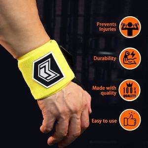 Muñequeras de levantamiento de pesas profesionales de calidad superior, muñequeras de entrenamiento de fuerza Unisex para levantamiento de pesas, soporte de muñeca de prensa de banco - Product Image 4