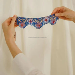 สร้อยโชคเกอร์ลายฮาโลวีนมีพู่ห้อยประดับลูกปัดเม็ดสีทองประดับลูกปัดไข่มุกประดับโซ่เครื่องประดับ - Product Image 2