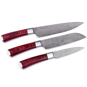 Elegant Damascus Steel Chef Knife <b>Set</b> Kitchen Knife Collection Handmade Design for Home and Restaurant Cooking - Product Image 6
