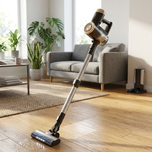 SUDEX Meilleur aspirateur vertical sans fil, sans sac, écologique, avec lumière LED - Product Image 4