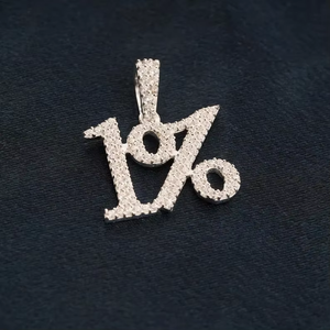 Iced Out 1 Percent Pendant Moissanite Custom Number Pendant Hip Hop Statement Jewellery for Men - Product Image 3
