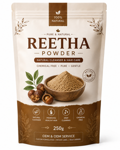 Poudre de Reetha de qualité supérieure, 100 % naturelle, 250 g, pure, de qualité cosmétique, fournisseur en gros d'Inde. - Product Image 1
