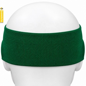 SAMAVIA Green Nylon <b>Sports</b> <b>Headband</b> Unisex Stretch Sweatband for Fitness Running Gym Yoga Apparel Accessories - Product Image 2