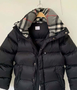 Men's Hooded Solid Canvas Thick Fluffy Winter Outdoor Puffer Jacket Waterproof Windproof Breathable Zipper <b>Detachable</b> <b>Sleeves</b> - Product Image 1