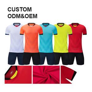Nouveau design, maillots de football personnalisés de haute qualité, manches courtes, séchage rapide, respirant, imprimez votre propre nom et numéro d'équipe, unisexe, adultes - Product Image 5