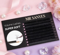 Extensions de cils personnalisées, auto-adhésives, OEM ODM, haute densité, ultra-légères, cils synthétiques pour usage professionnel en salon